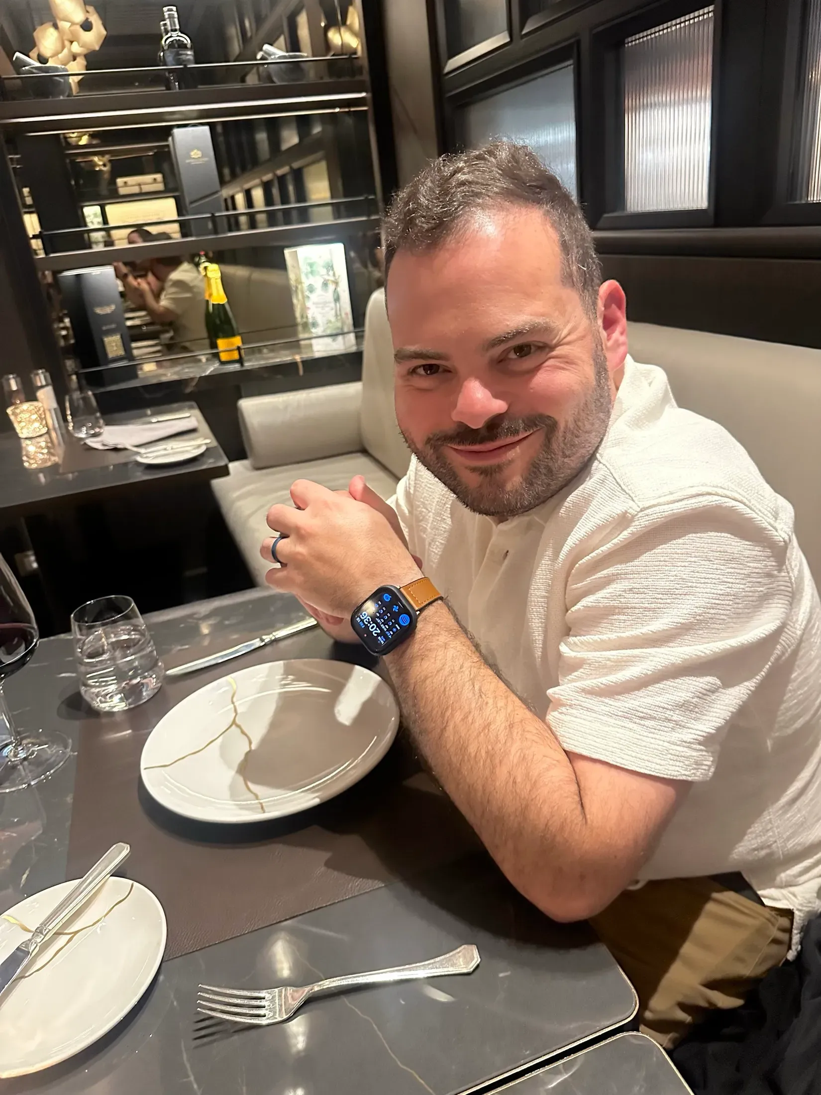 Me at dinner during my Explora Journeys sailing