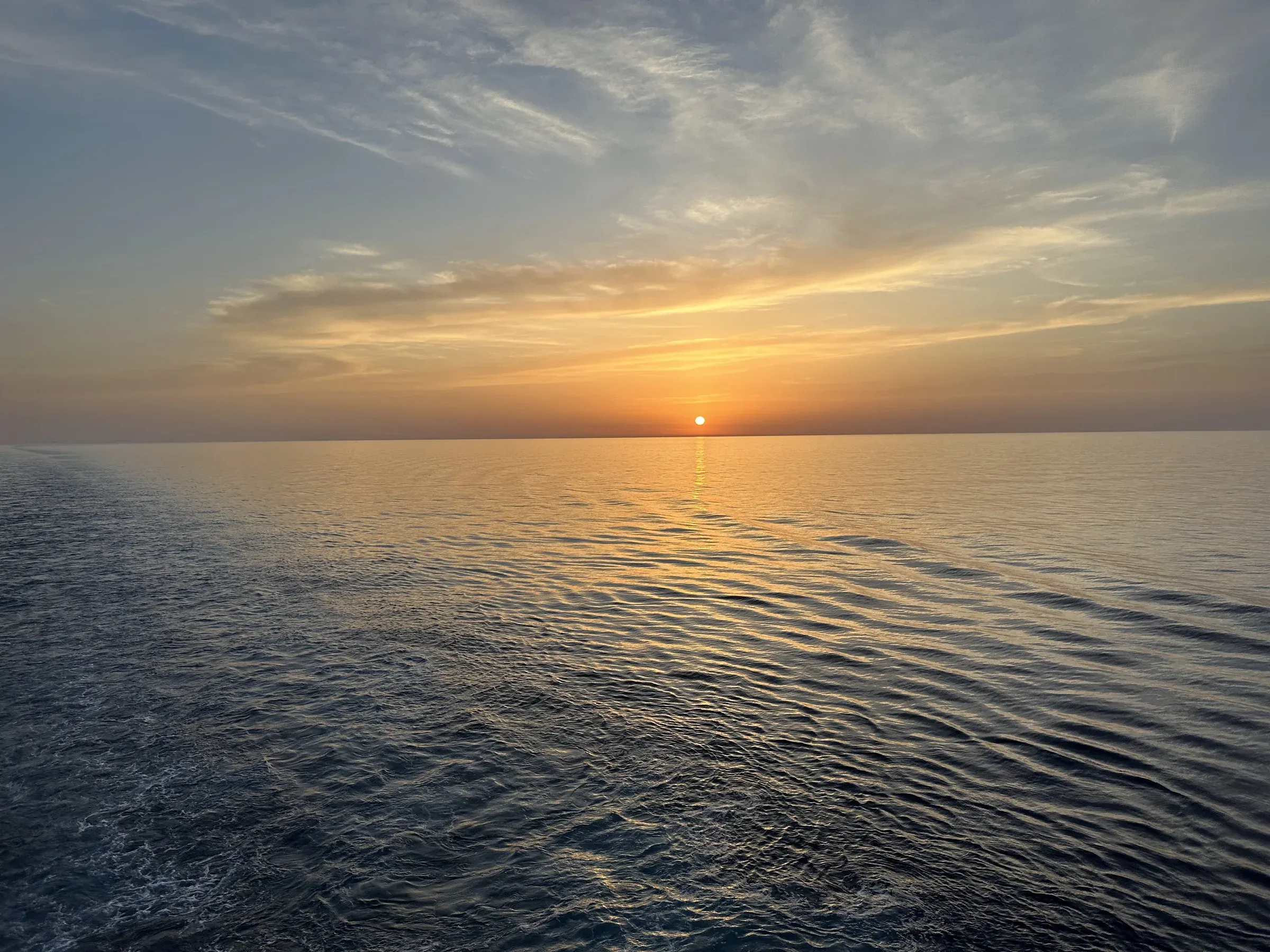 Dusk over the Mediterranean from Explora I